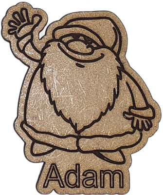 Magnet - Père Noël saluant personnalisable